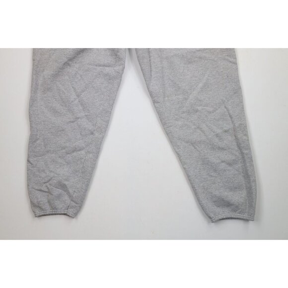 Vtg 90s Starter Mens Medium Distressed Cuffed Sweatpants Joggers Heather Gray - Picture 4 of 15